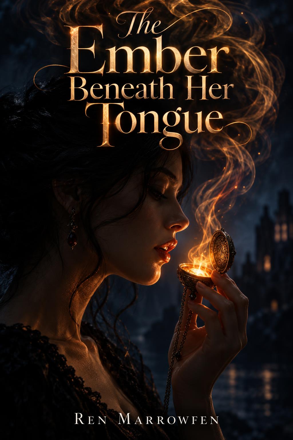 Cover of The Ember Beneath Her Tongue